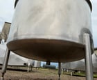 200 gallon Stainless Steel Cone-Bottom Tank, 48" diameter x 24" deep, 2" diameter Center bottom outlet, (2) - Image 6