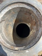 200 gallon Stainless Steel Tank, 30" diameter x 60" straight side, 3' H cone, 3" center bottom discharge, 4" - Image 9