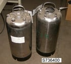 5 gallon Millipore, Stainless Steel Tank, 9.5" diameter x 17" straight side, 100 psi liquid (2 available) - Image 1