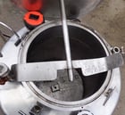 50 gallon Stainless Steel Tank, 23" diameter x 27" straight side, 12" diameter Manway, (3) 2" top inlets - Image 5