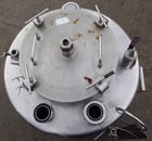 50 gallon Stainless Steel Tank, 23" diameter x 27" straight side, 12" diameter Manway, (3) 2" top inlets - Image 6