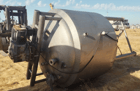 1000 gallon Stainless Steel Jacketed & Agitated Tank, 6' diameter x 4' 3" straight side, 3" diameter - Image 3