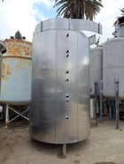 2000 gallon Stainless Steel Tank, 72" diameter x 104" H 5-zone jacketed vessel, 18" diameter Top manway, 3" - Image 4