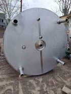 2000 gallon Stainless Steel Tank, 72" diameter x 104" H 5-zone jacketed vessel, 18" diameter Top manway, 3" - Image 6