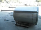 475 gallon Stainless Steel Open-Top Tank, 50" diameter x 60" straight side, 2.5" center bottom outlet, 4' H - Image 3