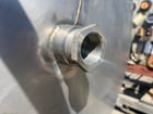 475 gallon Stainless Steel Open-Top Tank, 50" diameter x 60" straight side, 2.5" center bottom outlet, 4' H - Image 5