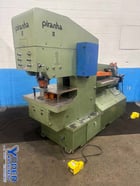 6" x 6" x 5/8" Piranha #PII-140, hydraulic ironworker, 140 ton, 20-1/2" throat, 5-1/4" stroke, 1999 - Image 1
