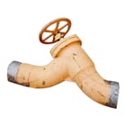 6" Ammonia Valve, Handle diameter: 12" Inlets/outlets: (2) 6" diameter Ports - Image 1