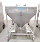 140 gallon Mueller, Stainless Steel portable powder totes, 6" discharge butterfly valves - Image 1