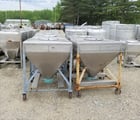 140 gallon Mueller, Stainless Steel portable powder totes, 6" discharge butterfly valves - Image 4