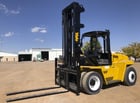 19000 lb. Yale #GDP190, forklift, 212" lift height, 8' forks, Perkins 6 cyl engine, diesel fuel, solid tires - Image 1