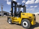 19000 lb. Yale #GDP190, forklift, 212" lift height, 8' forks, Perkins 6 cyl engine, diesel fuel, solid tires - Image 3