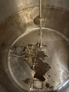 600 gallon Vertical Stainless Steel tank, 4' diameter x 4' 2" high, flat heads, 1 HP off center agitator - Image 2