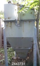 30 cu.ft. Semco #WH3, Hopper, carbon steel, 4' x 3' x 30", 60 deg. Pyramid bottom, 6" rotary valve, 1 HP, 1981 - Image 1