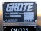 Grote #S/A-2225, Industrial Slicer, Stainless Steel, 2" x 30", 37" width x 9' 6" L stacking conveyor, 230V - Image 8