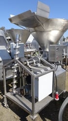 Stainless Steel Stuffer, 6" diameter x 46" L barrel, 4" discharge. 49" diameter x 36" deep hopper, start/stop - Image 4
