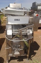Brine Needle Injector, 14" width x 6.5' L Stainless Steel chain belt conveyor w/triangular shaped picks, (5) - Image 4