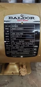 1 HP 1750 RPM Baldor, Frame 56C, TEFC, 208-230/460 Volts (2 available) - Image 7