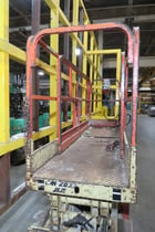 750 lb. JLG #CM-2033, electric scissor lift, 20' platform hght, 20' travel hght, built-in charger - Image 3