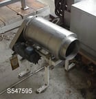Rotary Mixer, Stainless Steel, 9" dia. x 16" L, Internal lifter, 2" feed, 6" discharge, Fractional HP - Image 1