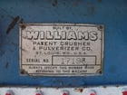 Williams, Hog Mill, Carbon Steel, 24" diameter x 12" width, 19" x 12" top infeed, 36" x 16" discharge, 60 HP - Image 2