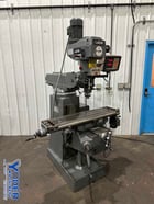Lagun, ram type vertical mill, 9" x42" table, 2 HP, Mini Wizard 2-Axis digital read out, one shot lube - Image 1