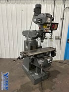 Lagun, ram type vertical mill, 9" x42" table, 2 HP, Mini Wizard 2-Axis digital read out, one shot lube - Image 3