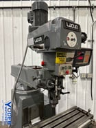 Lagun, ram type vertical mill, 9" x42" table, 2 HP, Mini Wizard 2-Axis digital read out, one shot lube - Image 4