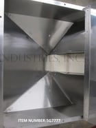 6" wide x 7.2' long, Hoppmann #EPO4O6XDCA, incline cleated belt feeder with Stainless Steel product hopper - Image 2