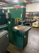 20" Powermatic #81, vertical band saw, 2000/4500 SFM, 2 HP, foot brake, dust chute, guides - Image 1