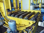 2200 lb. AIM traveling upender, 6" dia. x 44" face rolls, 3 HP motor, 66" long support arms, 2001,S45189 - Image 4
