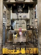 165 Ton, Aida #NC1-15(1), gap frame press, 5.11" stroke, 13.77" Shut Height, 3.93" ram adj., 40-85 SPM, 46" - Image 4