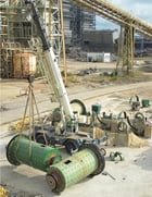 8' x 17' Kennedy Van Saun ball mills, 400 HP, gear box 6.95 ratio, air clutch, rubber liner, (3 available) - Image 8