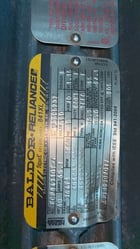 60 HP 3560 RPM Baldor, Frame 364TS, TEFC, 1.15 service factor (2 available) - Image 2