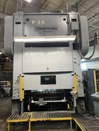 600 Ton, Brown & Boggs #SS2-600-84-48, straight side double crank press, 8" stroke, 24" Shut Height, 12" - Image 2