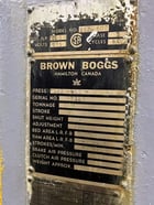 600 Ton, Brown & Boggs #SS2-600-84-48, straight side double crank press, 8" stroke, 24" Shut Height, 12" - Image 10