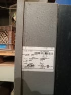 125 HP Quincy #C0708150085, compressor, 200 psig, 1100 hours, 1800 RPM, 3 phase 460 v., 405tsc - Image 2