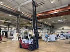 4500 lb. Halla #HLF25C, forklift truck, side shift, solid tires, 3 stage mast, liquid propane gas - Image 3