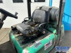 5000 lb. Mitsubishi #FGC25K, LP gas forklift, cushion tire, 187" lift height, side shift, 1998 - Image 2