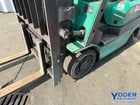 5000 lb. Mitsubishi #FGC25K, LP gas forklift, cushion tire, 187" lift height, side shift, 1998 - Image 4