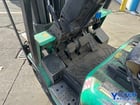 5000 lb. Mitsubishi #FGC25K, LP gas forklift, cushion tire, 187" lift height, side shift, 1998 - Image 6