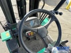 5000 lb. Mitsubishi #FGC25K, LP gas forklift, cushion tire, 187" lift height, side shift, 1998 - Image 7