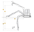 Bobcat #E85, excavator, 66 HP, tail swing type conventional, 23.6' max reach @ ground level - Image 10