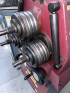 2" x 2" x 3/16" Tauring #ALFA40H1, bending roll, 7.7-15.6 shaft speed, remote operators stand, 1998 - Image 4