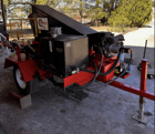 Desco #2500, hydraulic tire shear, one man operation, removable tongue, 2 hand controls - Image 1