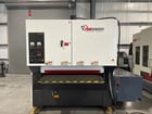52" x 103" Timesavers #4221-45-00, dual head metal belt sander, 15-45 FPM, 38" passline, (2) 75 HP, 11" drum - Image 1