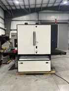52" x 103" Timesavers #4221-45-00, dual head metal belt sander, 15-45 FPM, 38" passline, (2) 75 HP, 11" drum - Image 3