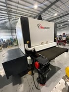 52" x 103" Timesavers #4221-45-00, dual head metal belt sander, 15-45 FPM, 38" passline, (2) 75 HP, 11" drum - Image 5