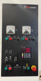 52" x 103" Timesavers #4221-45-00, dual head metal belt sander, 15-45 FPM, 38" passline, (2) 75 HP, 11" drum - Image 9