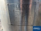 Letco Industries Mixing Tank, Stainless Steel, Dish top and sloped bottom, 2017 - Image 2